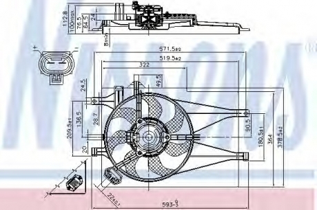 Вентилятор NISSENS 85435 (фото 1)