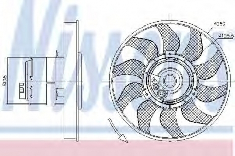 Вентилятор NISSENS 85619 (фото 1)