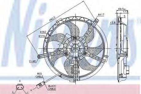 Вентилятор NISSENS 85632 (фото 1)