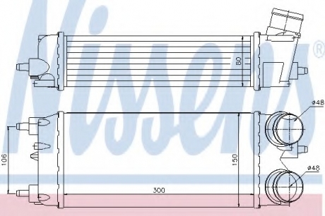 Интеркулер NISSENS 96553 (фото 1)