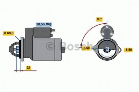 Стартер реставрація BOSCH 0001107098 (фото 1)