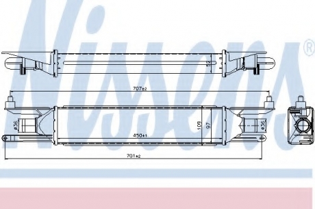 Интеркулер NISSENS 96500 (фото 1)