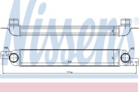 Інтеркулер NISSENS 96717 (фото 1)