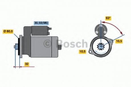 Стартер реставрація BOSCH 0001125025 (фото 1)