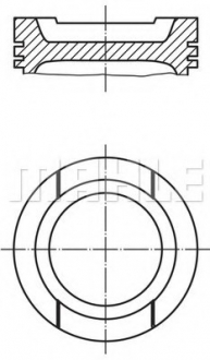 Поршень MAHLE / KNECHT 033 01 02 (фото 1)