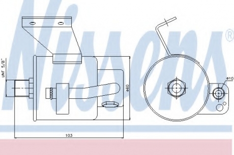 Осушувач кондиціонера NISSENS 95182 (фото 1)