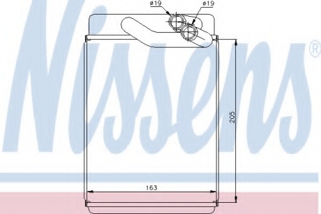 Радіатор пічки NISSENS 77616 (фото 1)