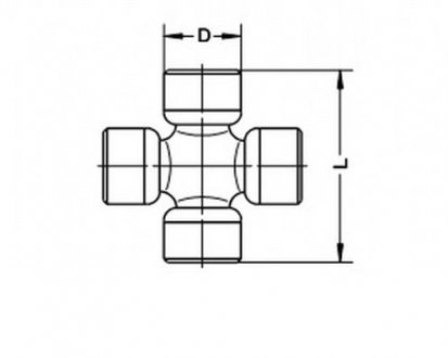 Крестовина GKN (Lobro) U325 (фото 1)