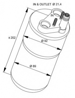 Осушувач кондиціонера NRF 33322 (фото 1)