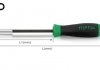 Отвертка-битодержатель 1/4" x 240mm с магнитом Toptul FTBA0824 (фото 3)
