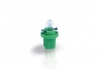 Автолампа 12V 2W BAX8,5D/2 YELLOW-GREEN PHILIPS 12600 CP (фото 2)