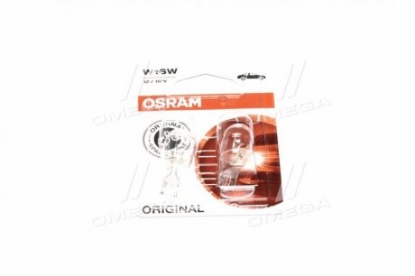 Лампа накаливания W16W12V 16W W 2,1X9,5d ORIGINAL LINE (blister 2 шт) OSRAM 921-02B (фото 1)