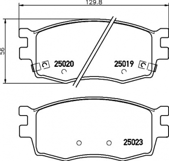 Комплект гальмівних колодок TEXTAR 2501901 (фото 1)