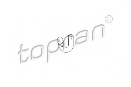 Патрубок системы охлаждения 107 304 TOPRAN / HANS PRIES 107304 (фото 1)