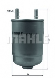 Фильтр топливный FILTERS MAHLE / KNECHT KL 485/19D (фото 1)