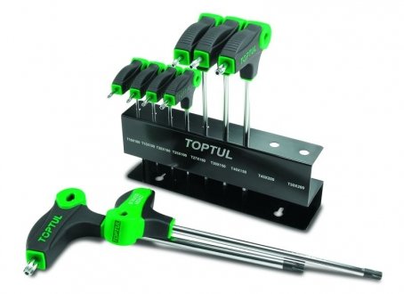Набор ключей TORX с ручкой L-обр. T10-T50 9ед. Toptul GAAX0901 (фото 1)