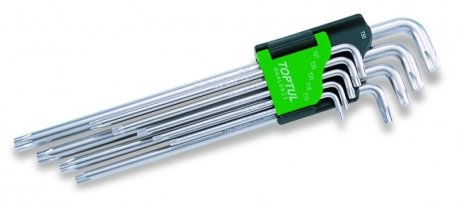 Набор Г-обр. ключей TORX T10-T50 9ед. Супердлинных Toptul GAAL0923 (фото 1)
