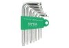 Набор Г-обр. ключей TORX T10-T40 7ед. Toptul GAAL0705 (фото 2)