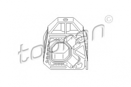 Кронштейн радіатора гумовий верхній TOPRAN / HANS PRIES 112410 (фото 1)