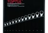 Набор ключей комбинированных с трещоткой 8-19мм в сумке 12ед. Toptul GPAQ1202 (фото 1)