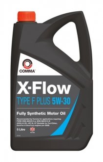 Олива для двигуна X-FLOW F PL.5W30 SYN. 5L COMMA XFLOW F PL5W30 SYN 5L (фото 1)