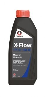 Олива для двигуна COMMA XFLOW MF 15W40 MIN 1L (фото 1)