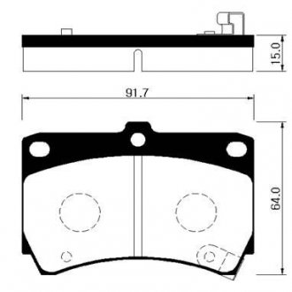 Тормозные колодки Hong Sung Brake HP1002 (фото 1)