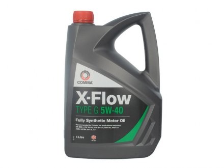 Олива для двигуна X-FLOW G 5W40 SYNT. 4L COMMA XFLOW G 5W40 SYNT 4L (фото 1)