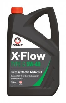 Олива для двигуна COMMA XFLOW G 5W40 SYNT 5L (фото 1)