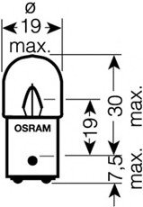 Автолампа (5W 24V BA15D) OSRAM 5626 (фото 1)