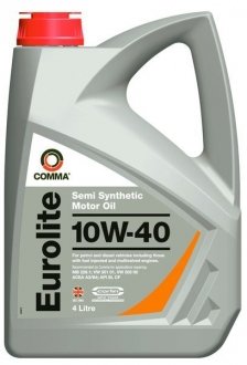Олива для двигуна COMMA EUROLITE 10W40 4L (фото 1)