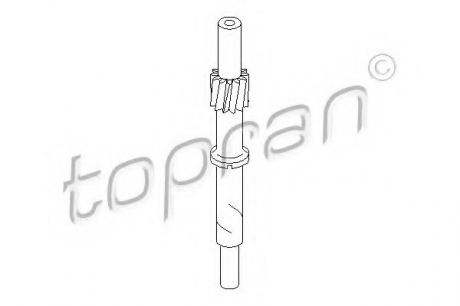 Тросик спидометра 107 401 TOPRAN / HANS PRIES 107401 (фото 1)
