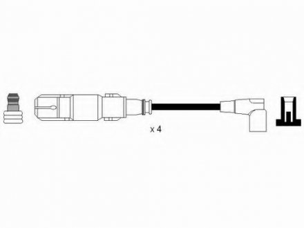Провода зажигания BMW 3 (E36, E46) NGK RC-BW235 (фото 1)