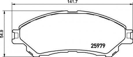 Тормозные колодки BREMBO P79032 (фото 1)