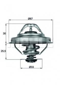 Термостат ENGINE MAHLE / KNECHT TX 28 92D (фото 1)