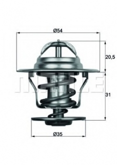 Термостат ENGINE MAHLE / KNECHT TX 15 87D (фото 1)