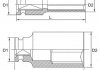 Головка торцева ударна довга 1/2 "24мм Toptul KABE1624 (фото 2)