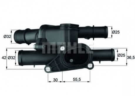 Термостат ENGINE MAHLE / KNECHT TM 1 105 (фото 1)