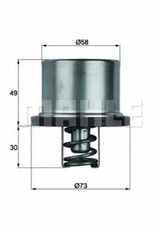 Термостат ENGINE MAHLE / KNECHT THD 1 79 (фото 1)
