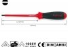 Отвертка шлицевая 4 x 100mm изолированная (1000V) Toptul FAEB0410 (фото 2)