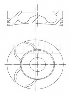 Поршень ENGINE MAHLE / KNECHT 021 58 00 (фото 1)