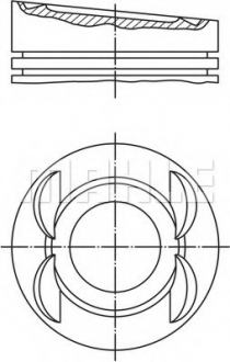 Поршень ENGINE MAHLE / KNECHT 0280300 (фото 1)