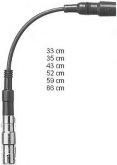 Комплект ізольованих проводів для свічок запалення BERU ZE765 (фото 1)