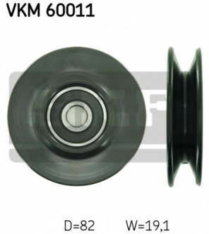 Паразитный / Ведущий ролик, клиновой ремень SKF VKM 60011 (фото 1)