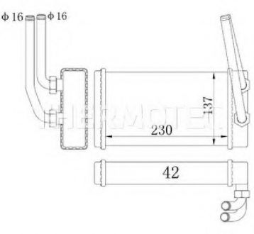 Радиатор пічки THERMOTEC D6G009TT (фото 1)