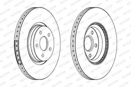 Гальмівний диск FERODO DDF1649C-1 (фото 1)