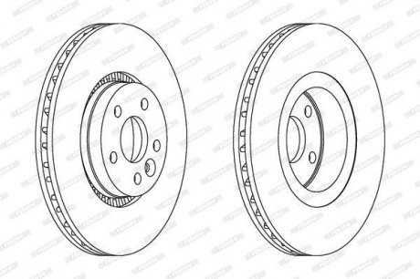 Тормозной диск FERODO DDF1607C-1 (фото 1)