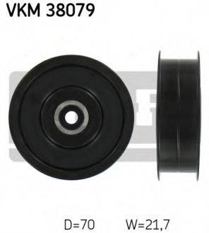Паразитний / провідний ролик, поліклиновий ремінь VKM 38079 SKF VKM38079 (фото 1)