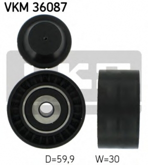 Паразитний / провідний ролик, поліклиновий ремінь VKM 36087 SKF VKM36087 (фото 1)
