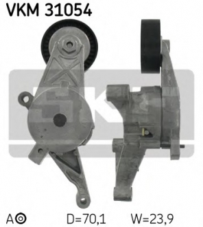 Натяжний ролик, поліклиновий ремінь SKF VKM 31054 (фото 1)